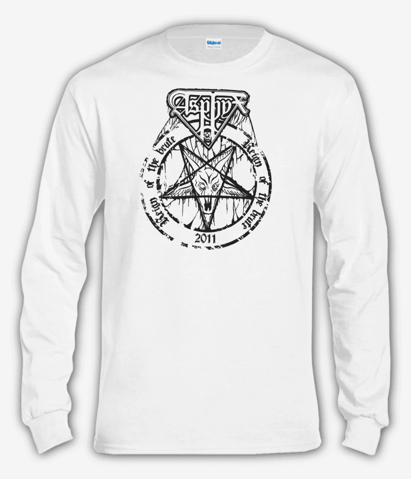 Polera manga larga Blanco de Asphyx Reign of