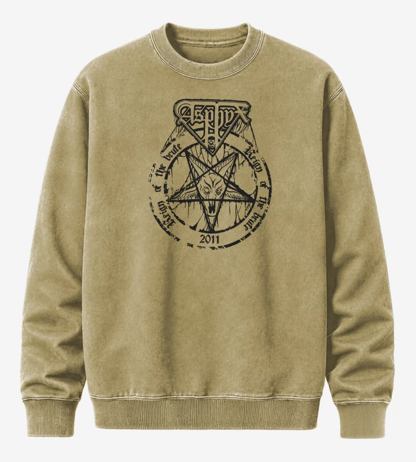 Poleron Polo Acid Wash Beige de Asphyx Reign of