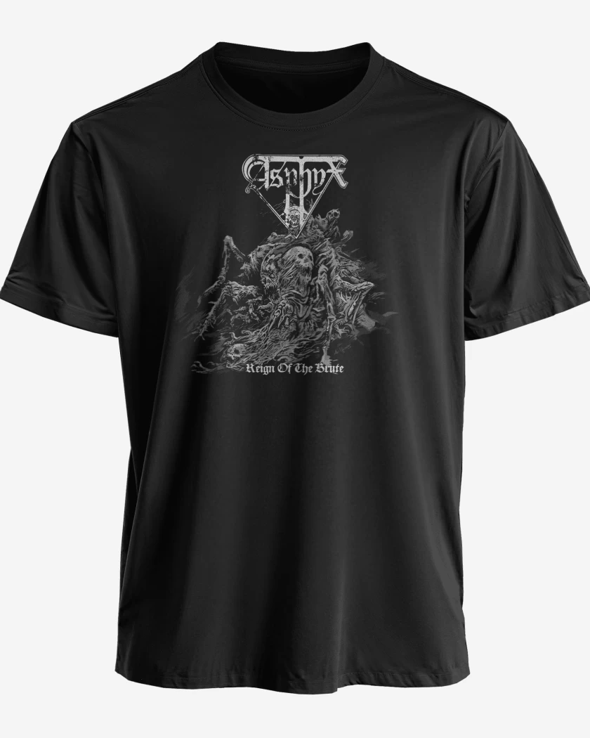 Polera premium Negro de Asphyx Reign of the Brute