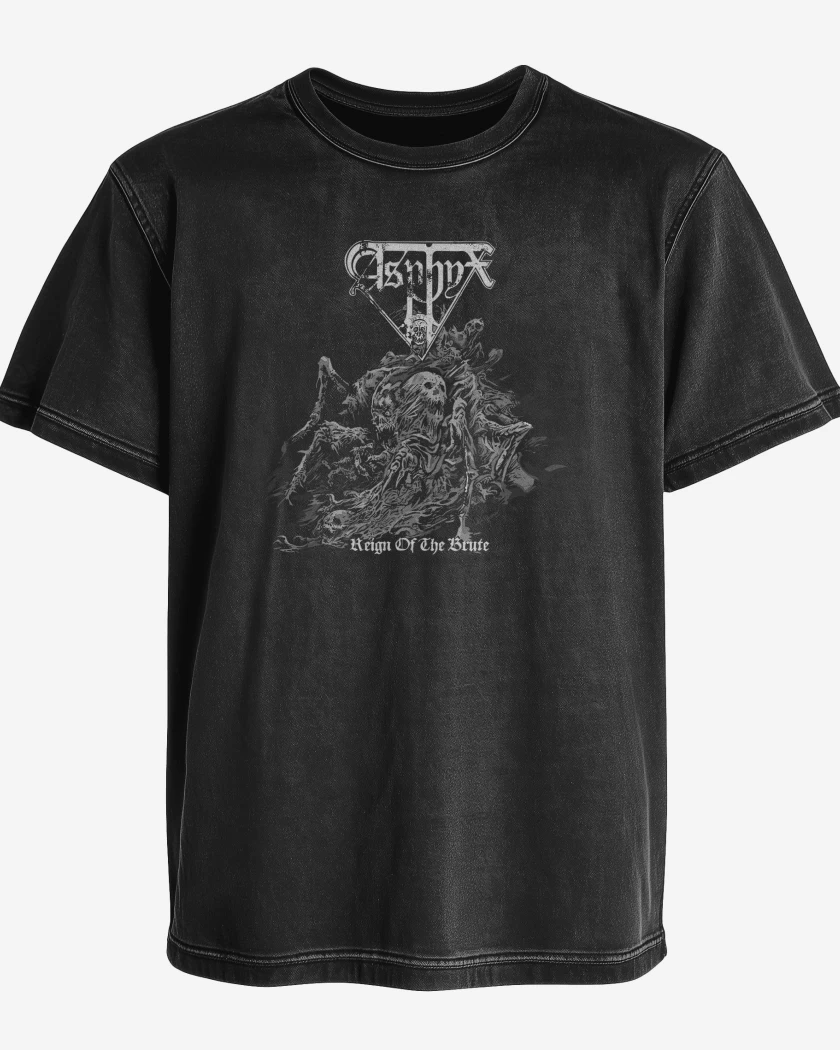 Polera desgastada Asphyx Reign of the Brute