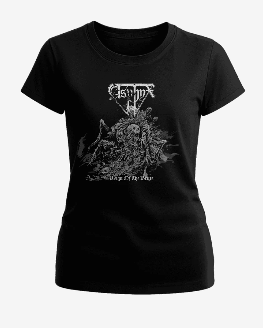 Polera de Mujer Negro de Asphyx Reign of the Brute