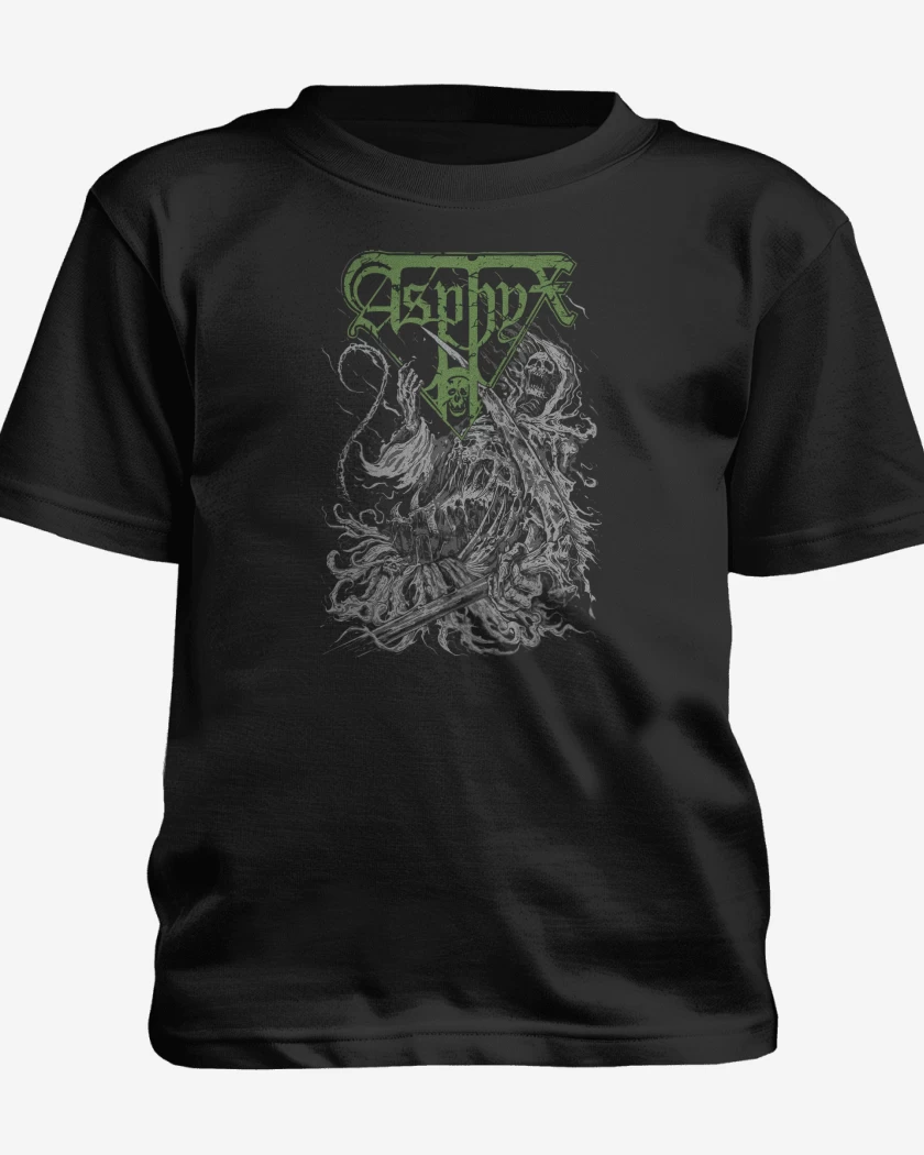 Polera de niño Negro de Asphyx Necro