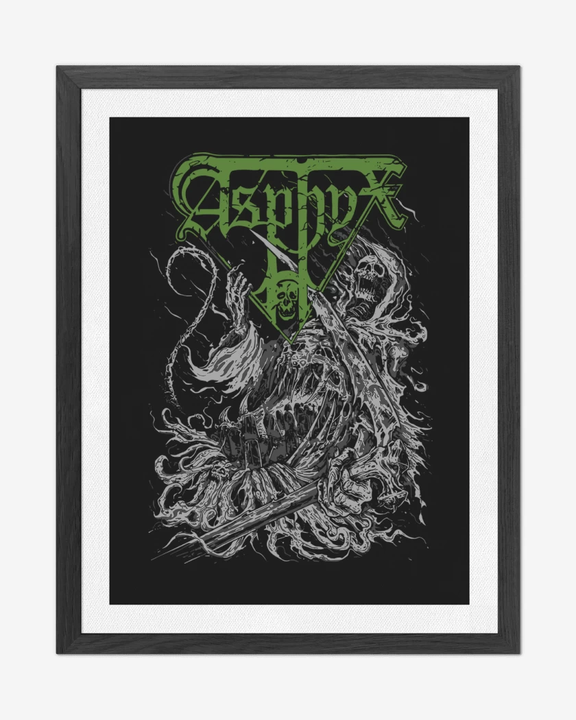 Cuadro decorativo Negro de Asphyx Necro