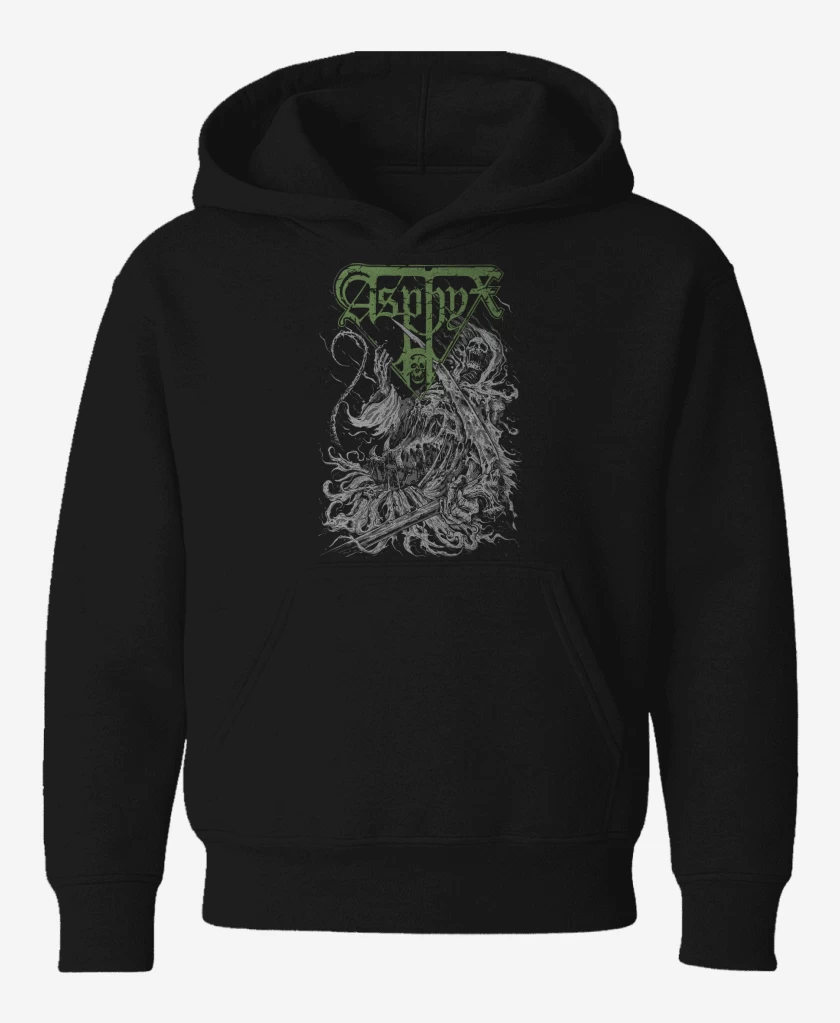 Poleron de niño Negro de Asphyx Necro