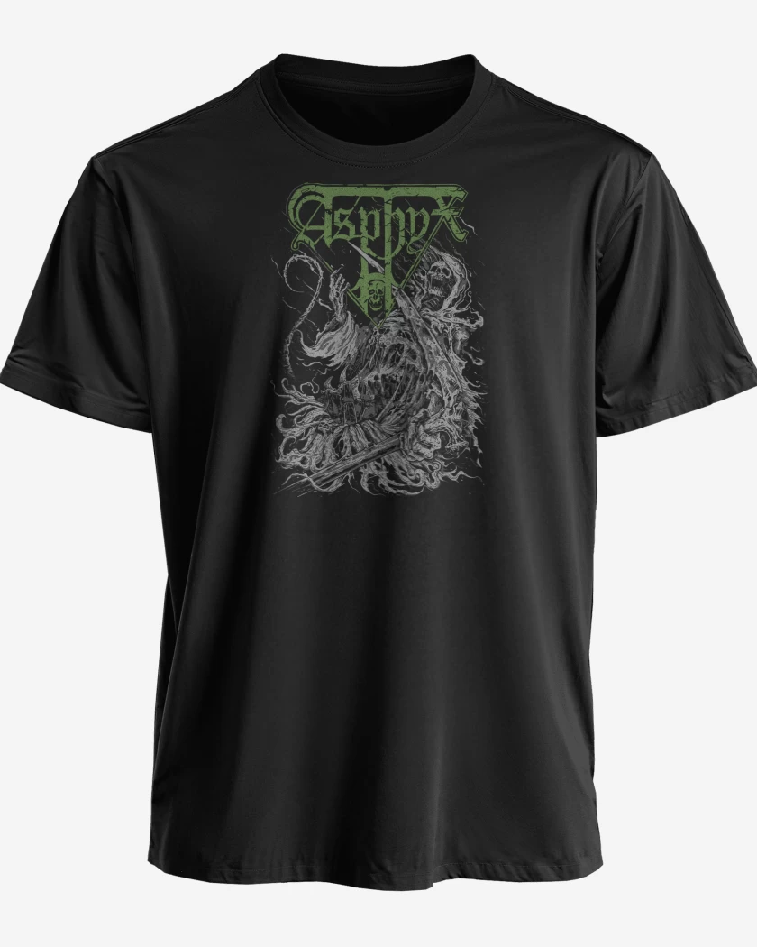 Polera premium Negro de Asphyx Necro