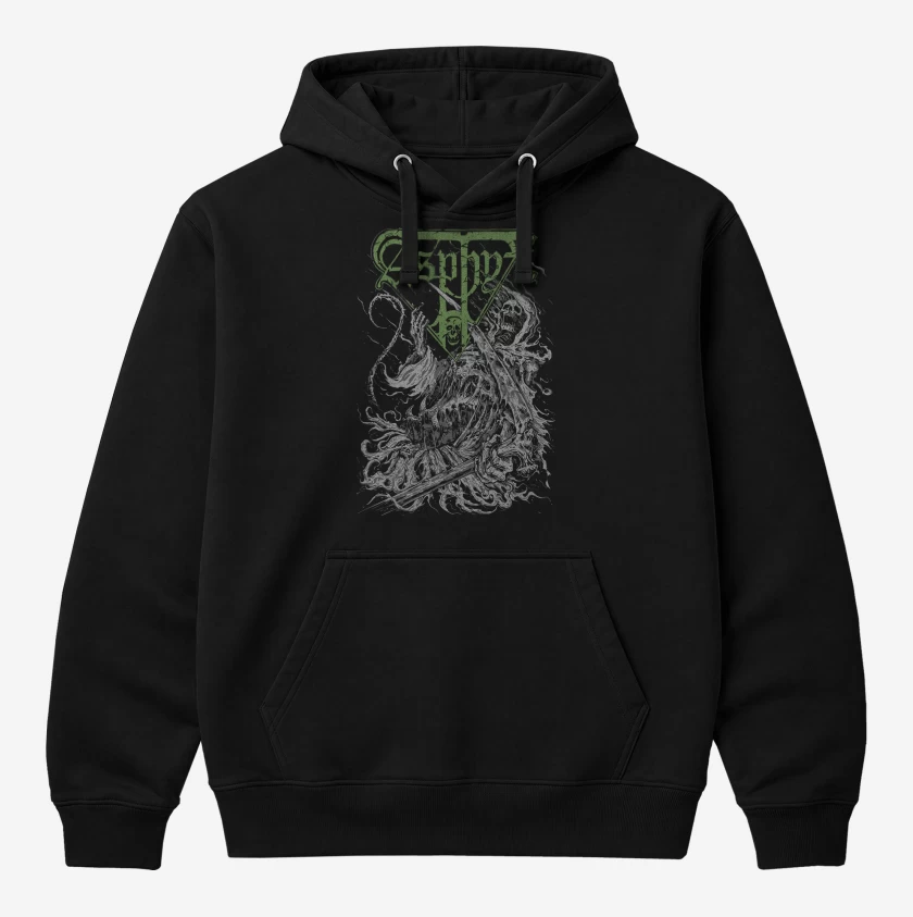 Polerón Canguro Negro de Asphyx Necro