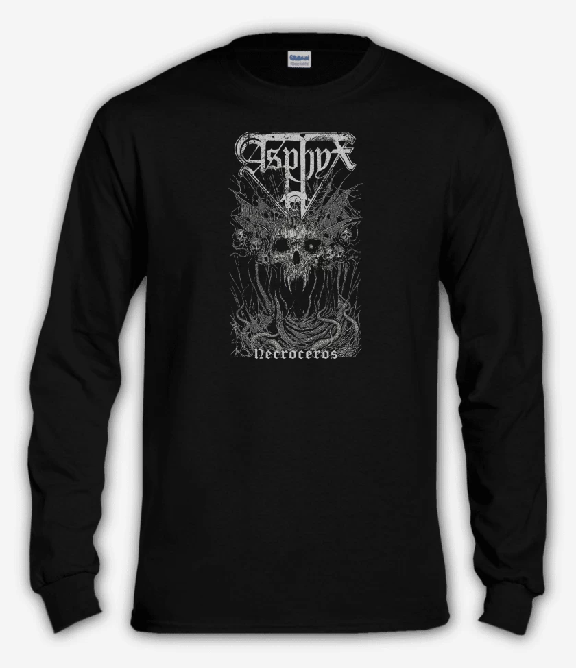 Polera manga larga Negro de Asphyx Necroceros