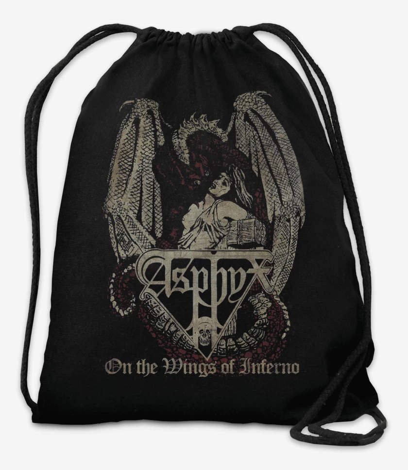Mochila Negro de Asphyx On the Wings of Inferno