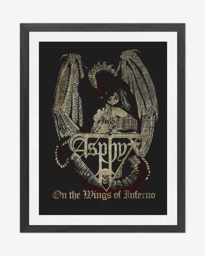 Cuadro decorativo Negro de Asphyx On the Wings of Inferno