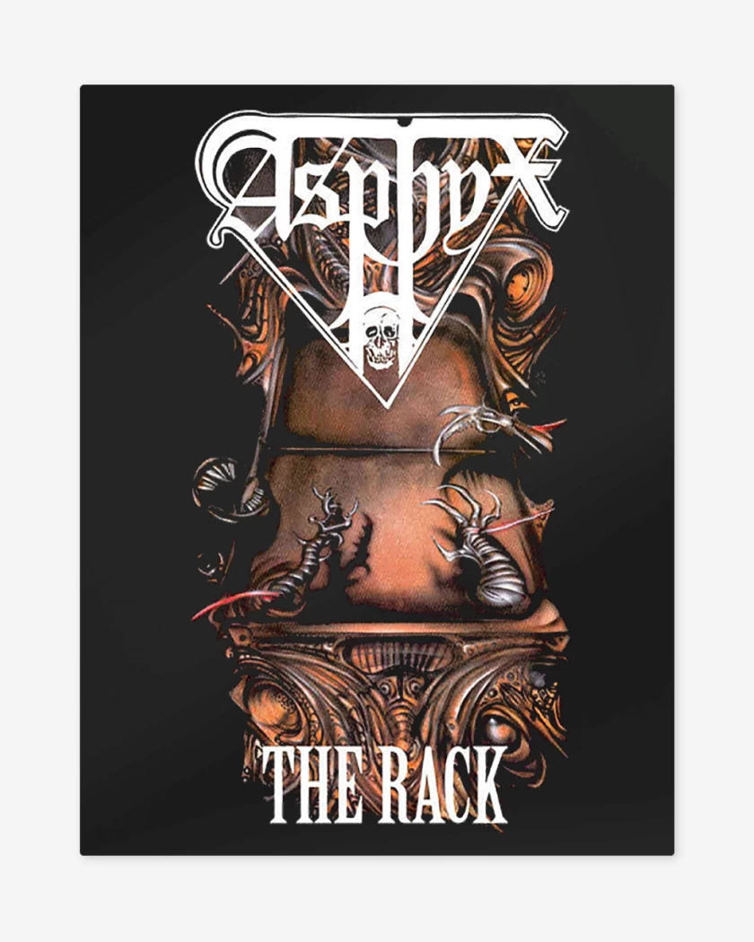 Print metalico Negro de Asphyx The Rack