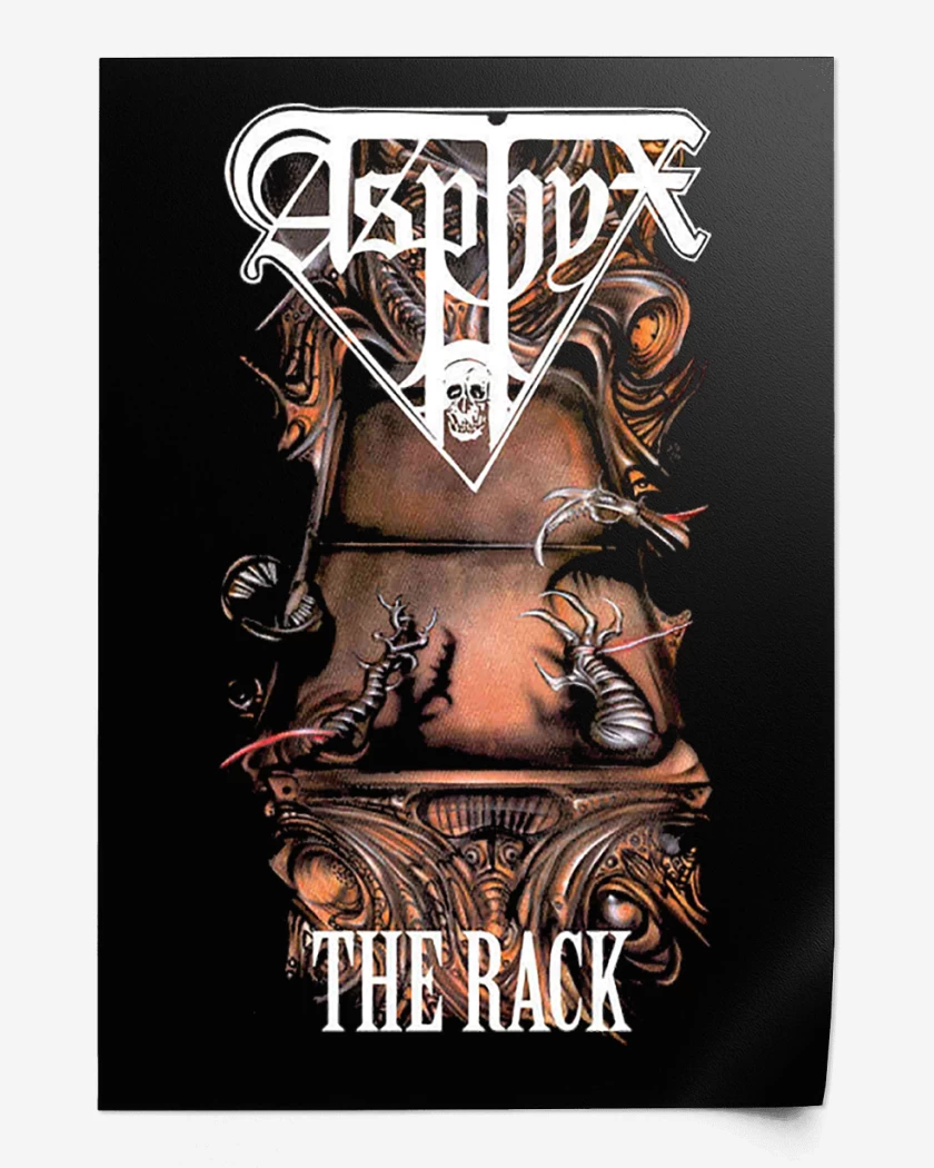 Print Negro de Asphyx The Rack
