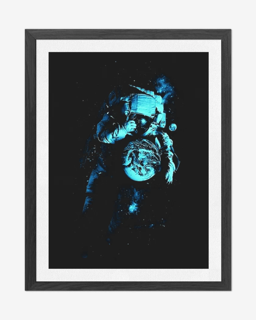 Cuadro decorativo Negro de Astronauta 7