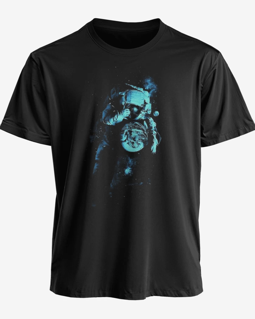 Polera premium Negro de Astronauta 7
