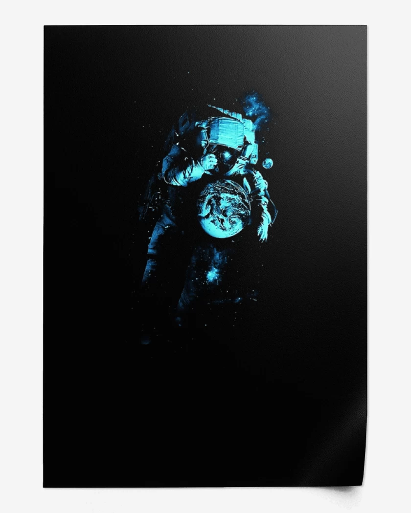Print Negro de Astronauta 7