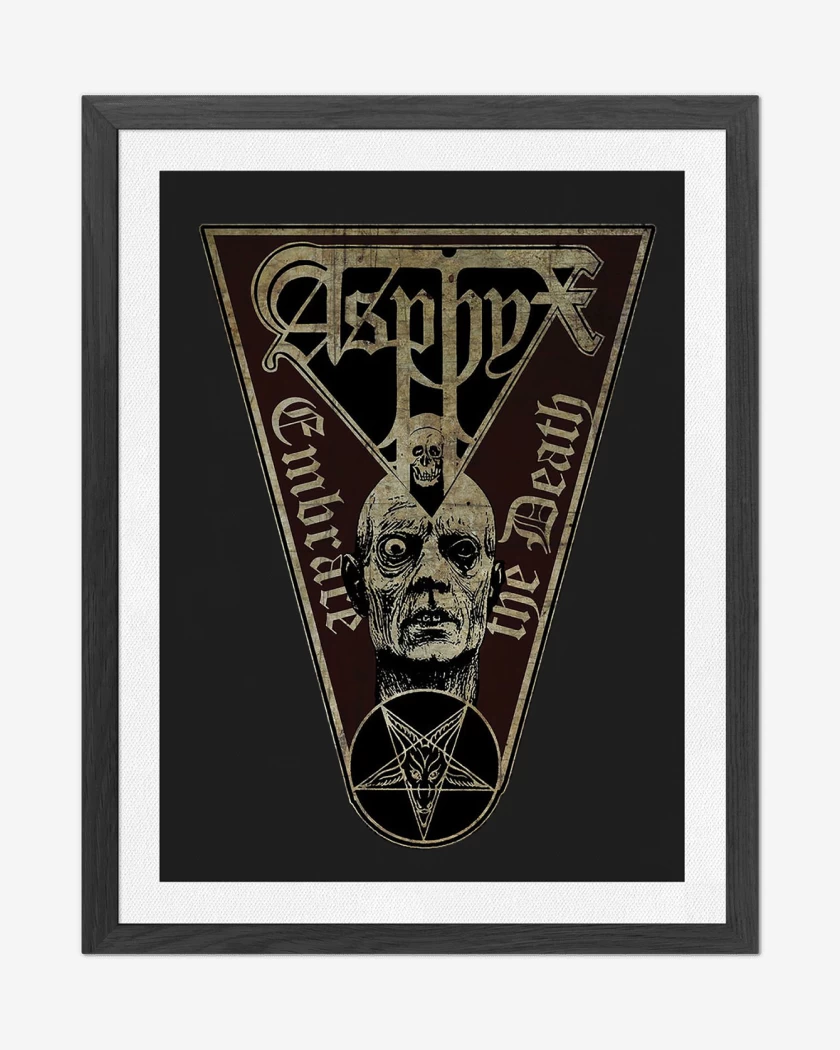 Cuadro decorativo Negro de Asphyx Embrace the Death