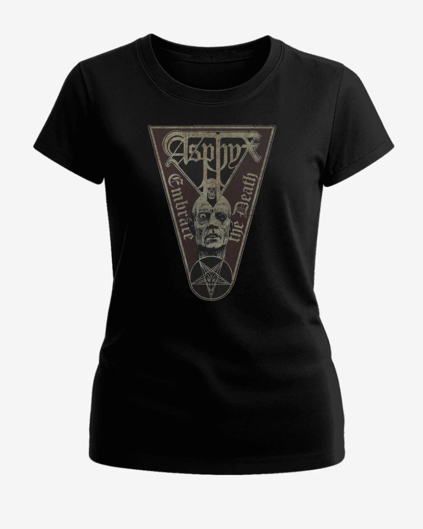 Polera de Mujer Negro de Asphyx Embrace the Death