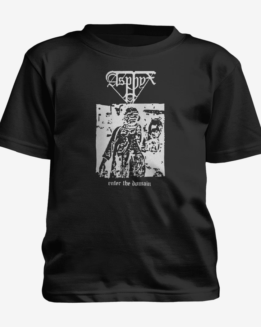 Polera de niño Negro de Asphyx Enter the Domain B