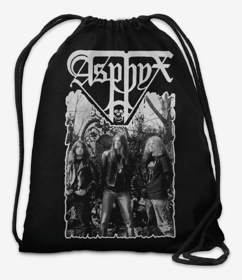 Mochila Negro de Asphyx Band