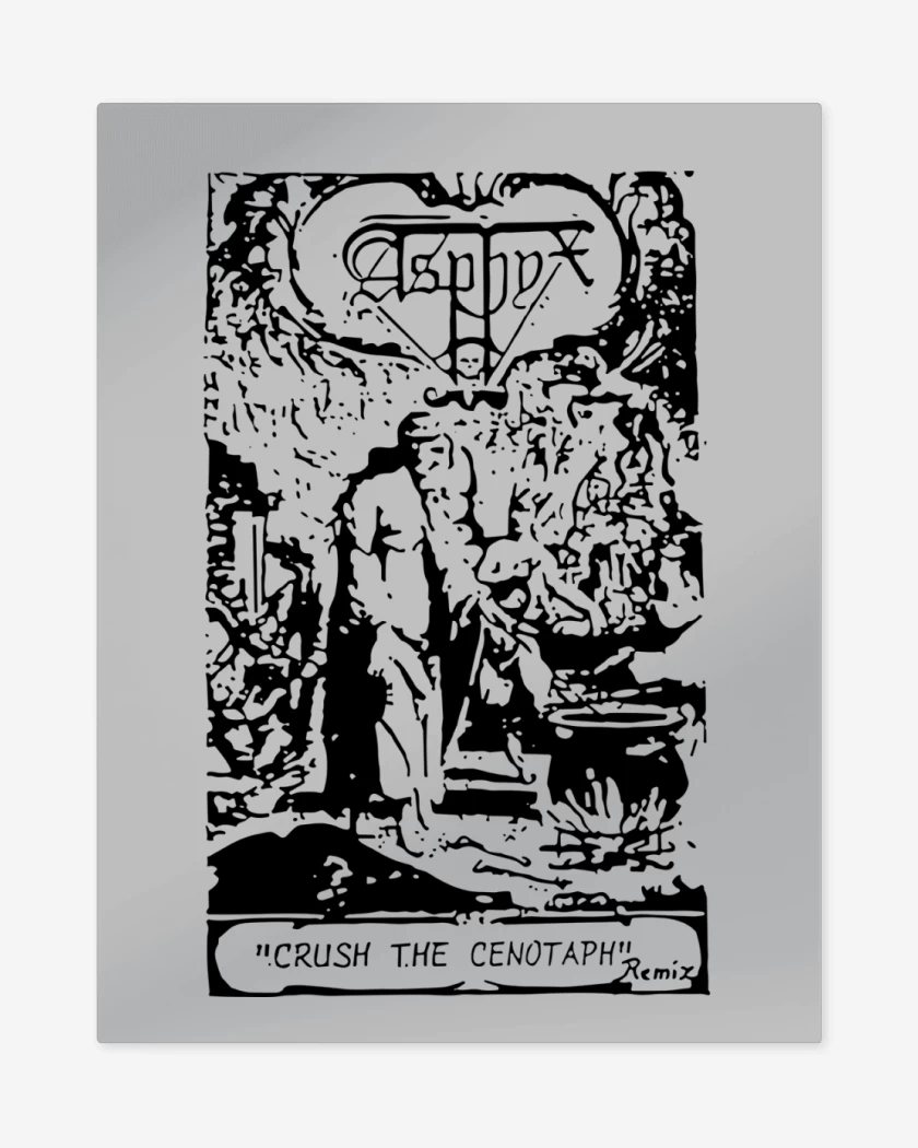 Print metalico Gris Melange de Asphyx Crush 