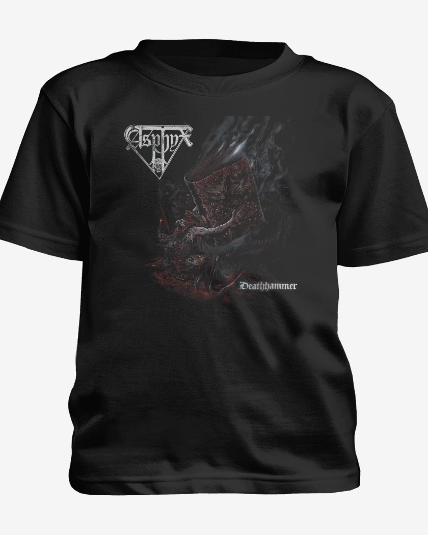 Polera de niño Negro de Asphyx Deathhammer