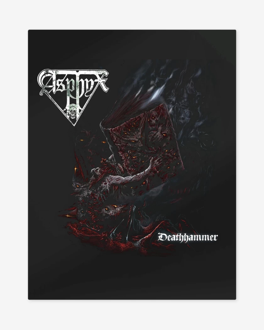 Print metalico Negro de Asphyx Deathhammer