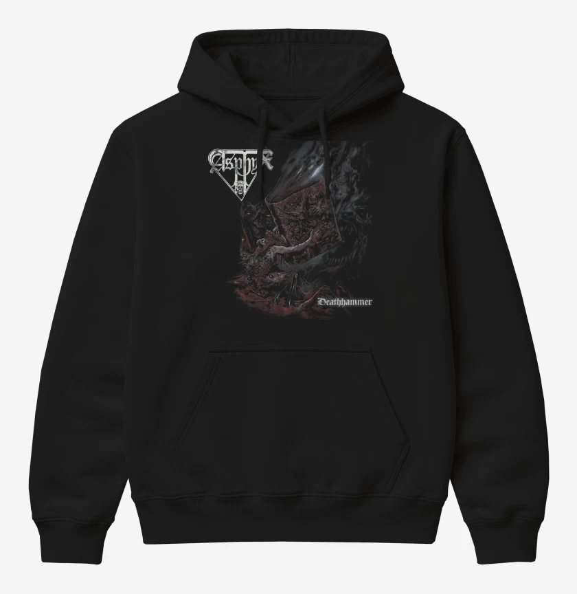 Poleron Canguro básico Negro de Asphyx Deathhammer