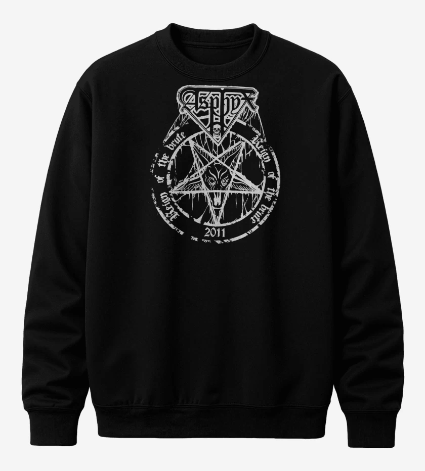 Poleron polo Negro de Asphyx Reign of the Brute B
