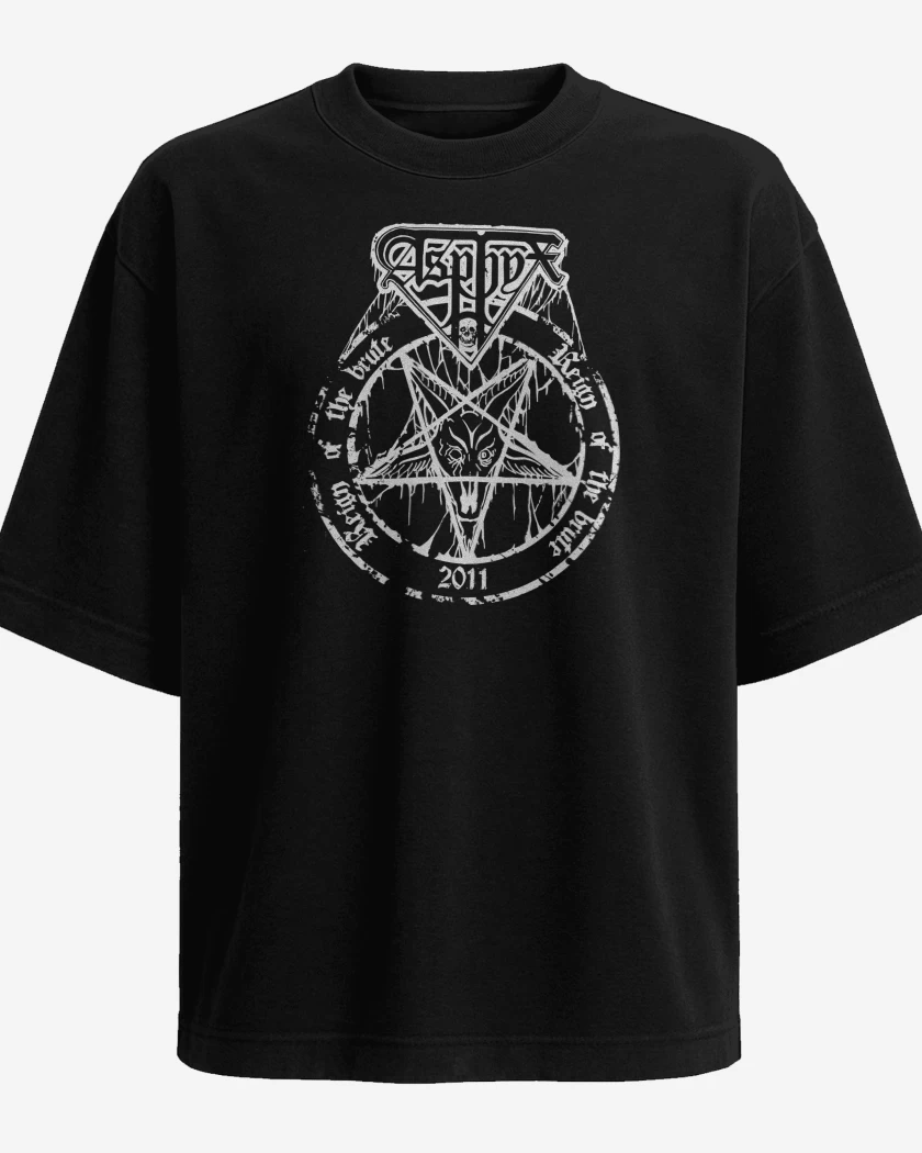 Polera Oversize Asphyx Reign of the Brute B