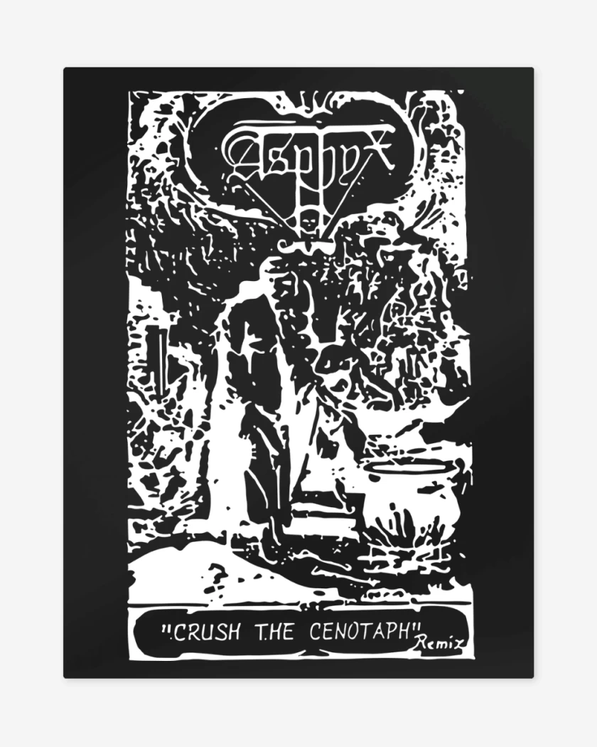 Print metalico Negro de Asphyx Crush the Cenopath Demo