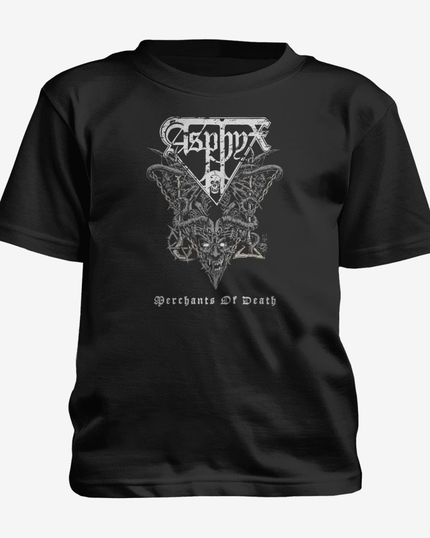 Polera de niño Negro de Asphyx Merchants of Death
