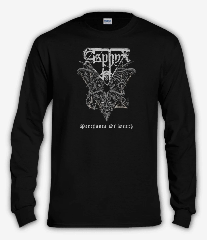 Polera manga larga Negro de Asphyx Merchants of Death