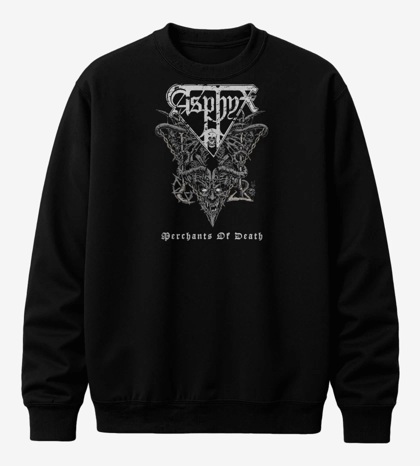 Poleron polo Negro de Asphyx Merchants of Death