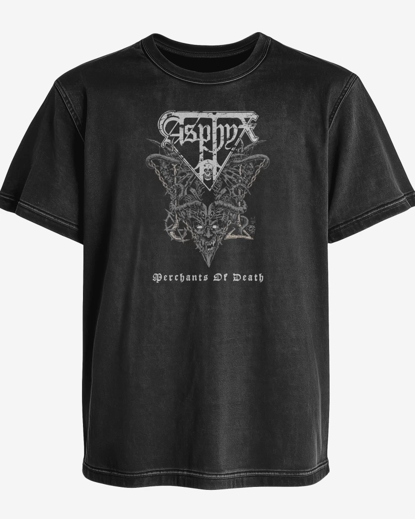 Polera desgastada Asphyx Merchants of Death