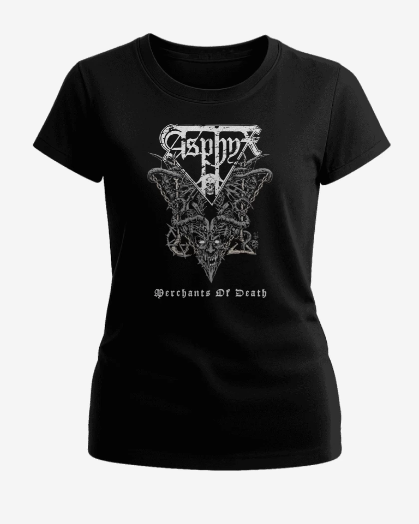 Polera de Mujer Negro de Asphyx Merchants of Death