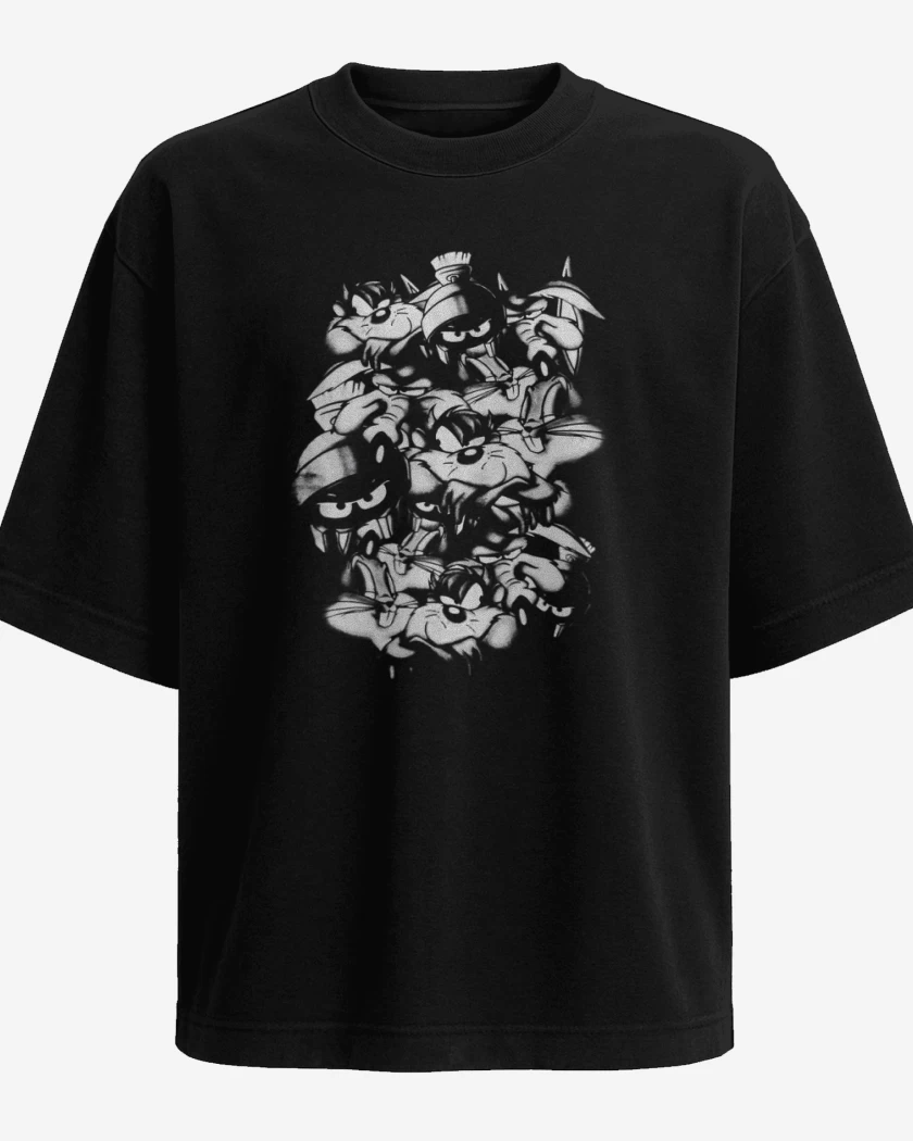 Polera Oversize Negro de Looney
