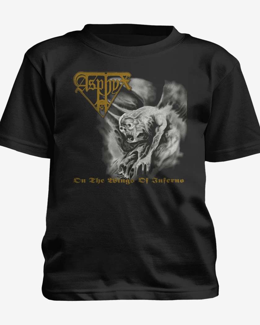 Polera de niño Negro de Asphyx On the Wings