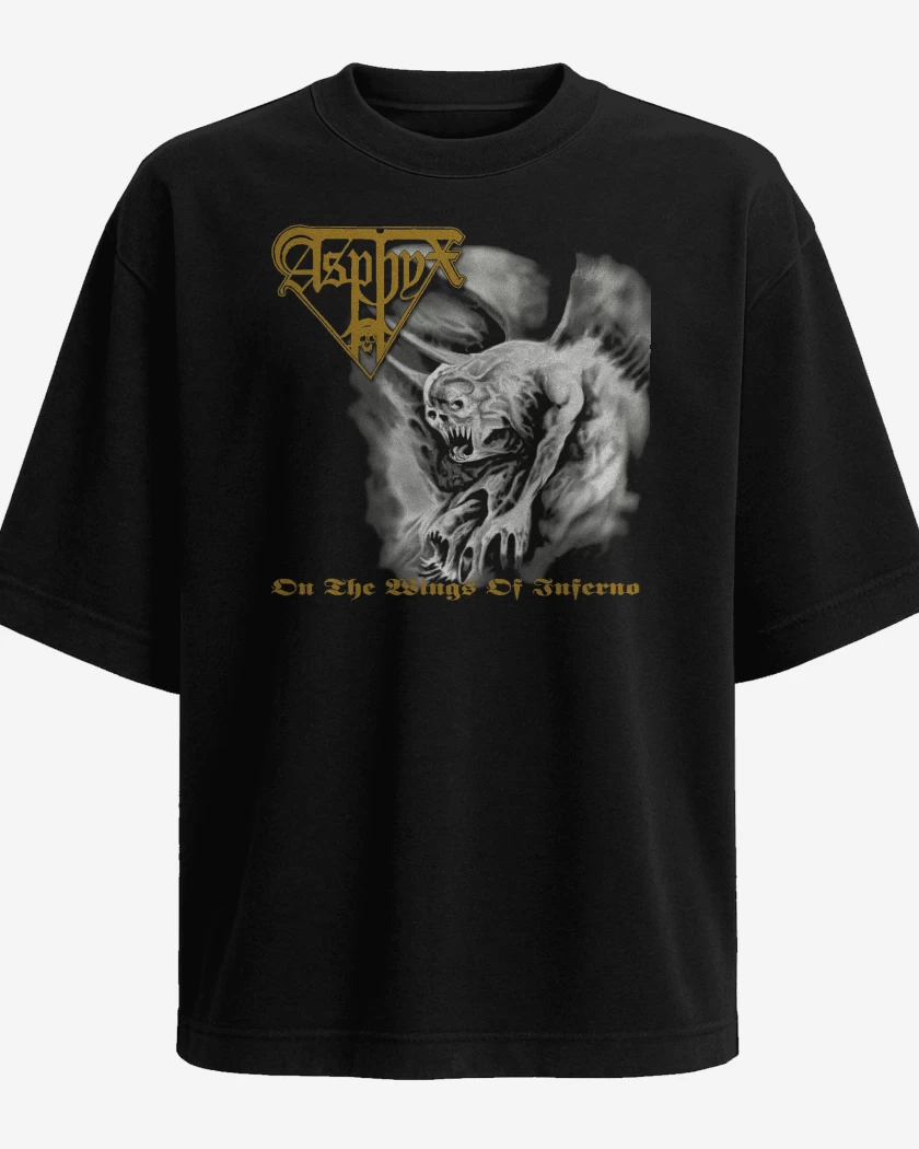 Polera Oversize Negro de Asphyx On the Wings