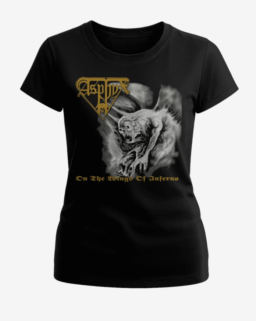 Polera de Mujer Negro de Asphyx On the Wings