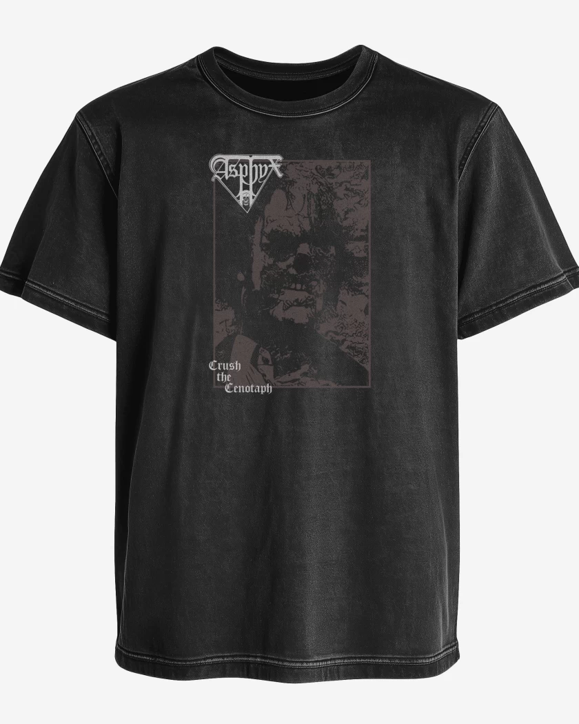 Polera desgastada Negro de Asphyx Crush the Cenopath