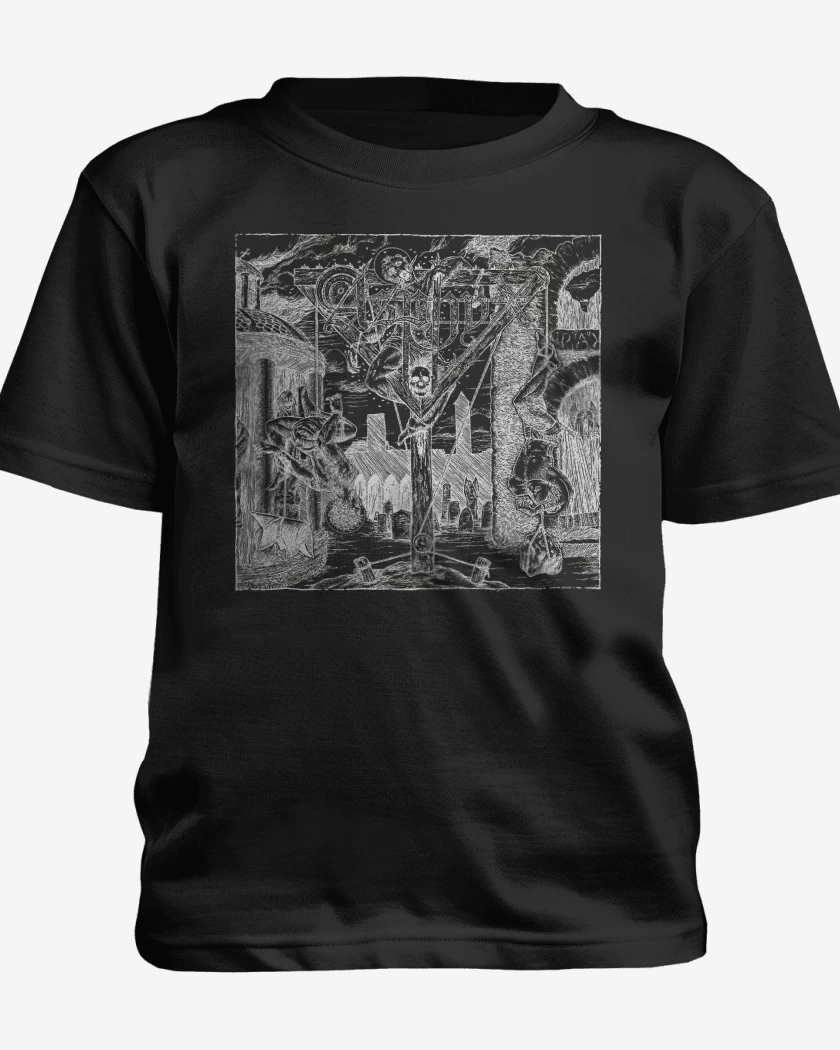 Polera de niño Negro de Asphyx Abomitaion Echoes
