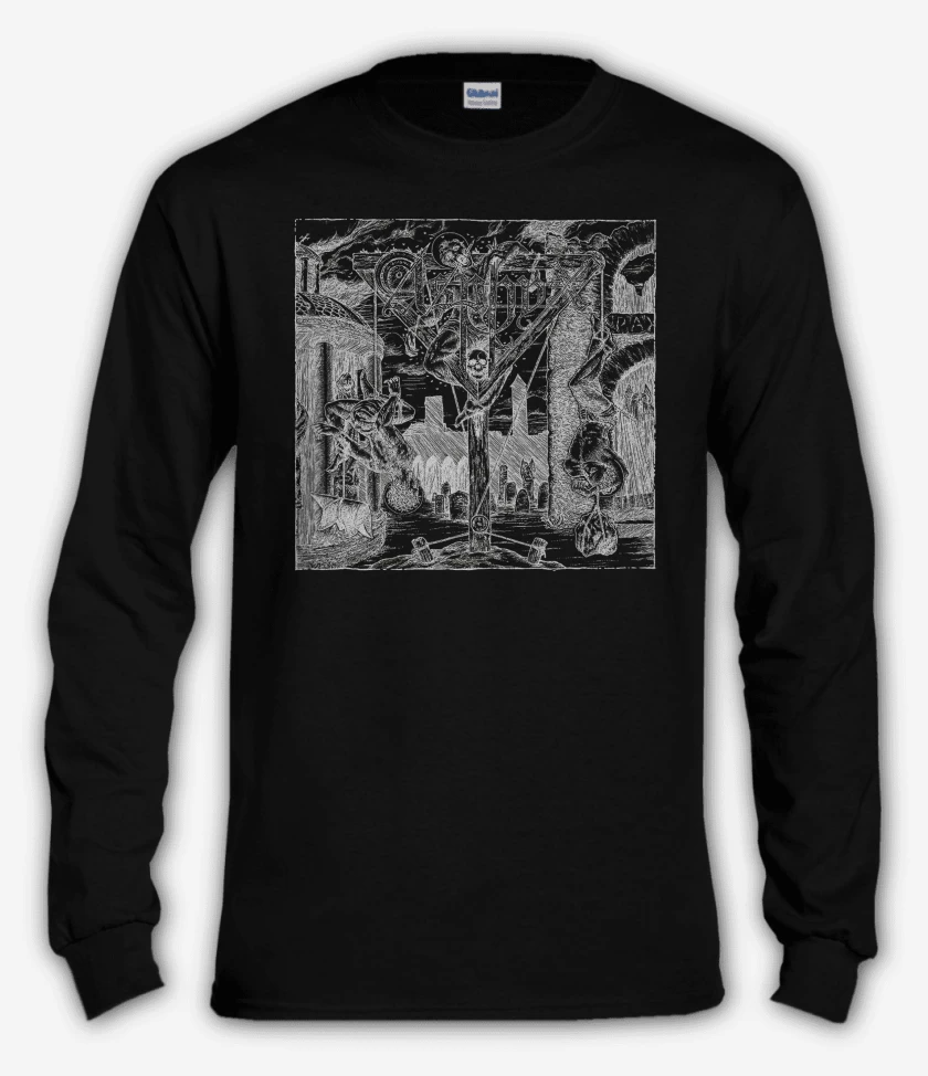 Polera manga larga Negro de Asphyx Abomitaion Echoes