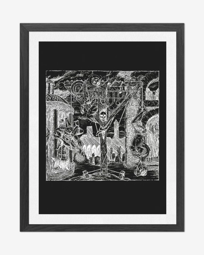 Cuadro decorativo Negro de Asphyx Abomitaion Echoes