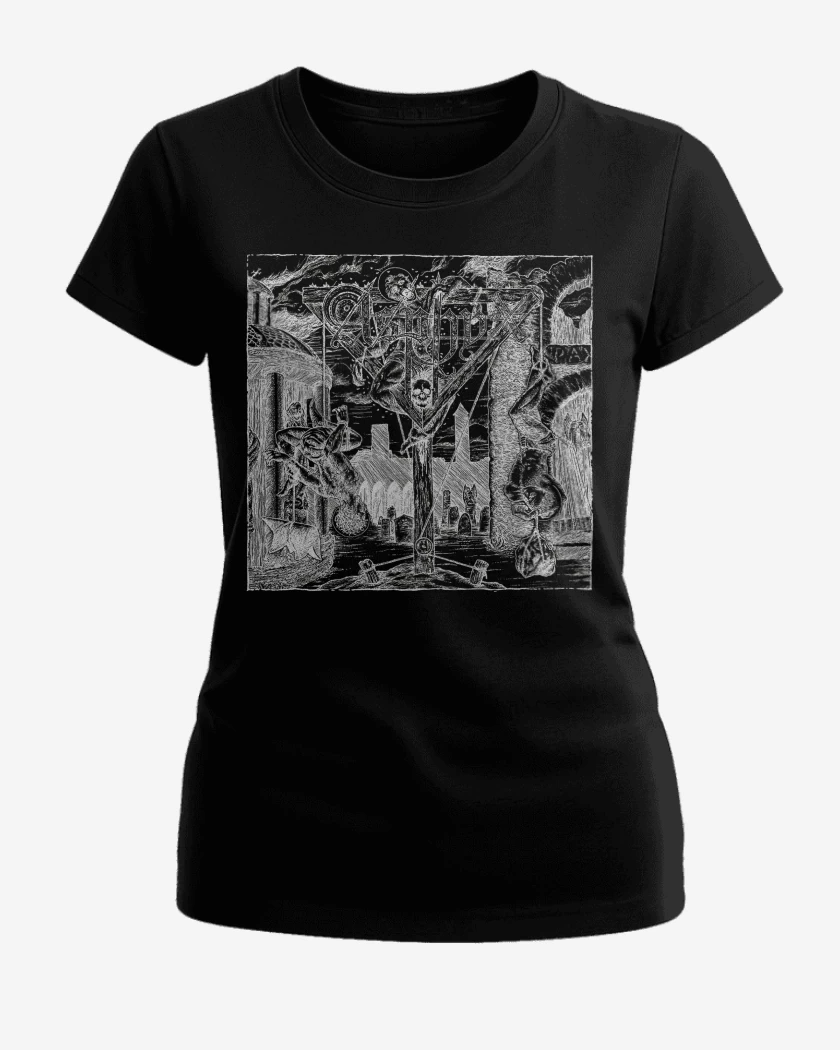 Polera de Mujer Negro de Asphyx Abomitaion Echoes