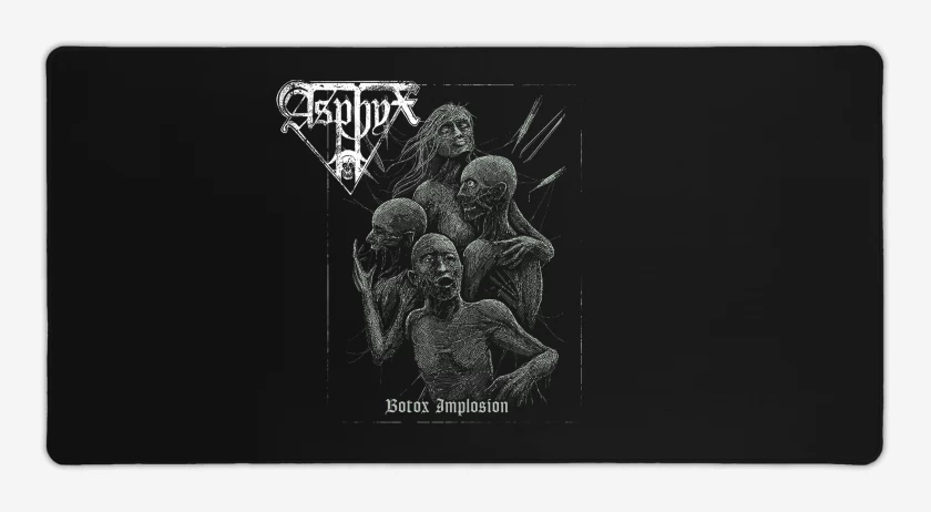 Mouse pad Gamer Negro de Asphyx Botox Implosion