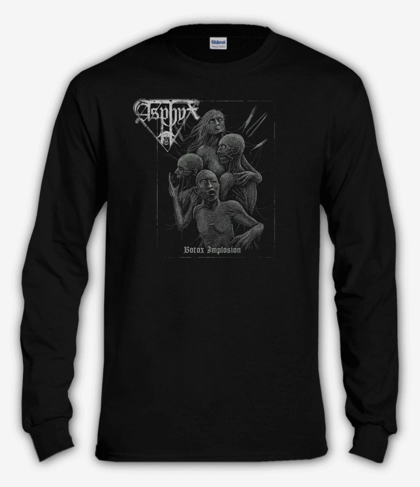 Polera manga larga Negro de Asphyx Botox Implosion