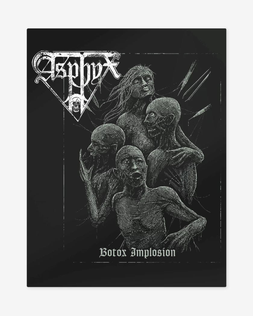 Print metalico Negro de Asphyx Botox Implosion