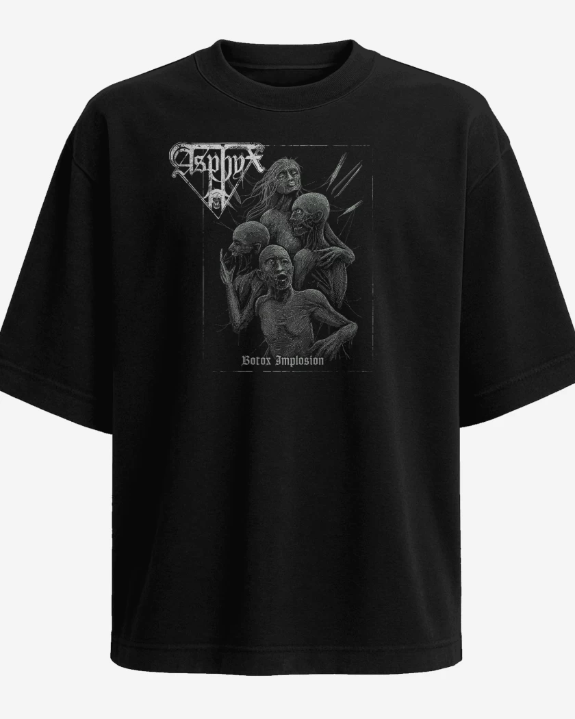 Polera Oversize Negro de Asphyx Botox Implosion