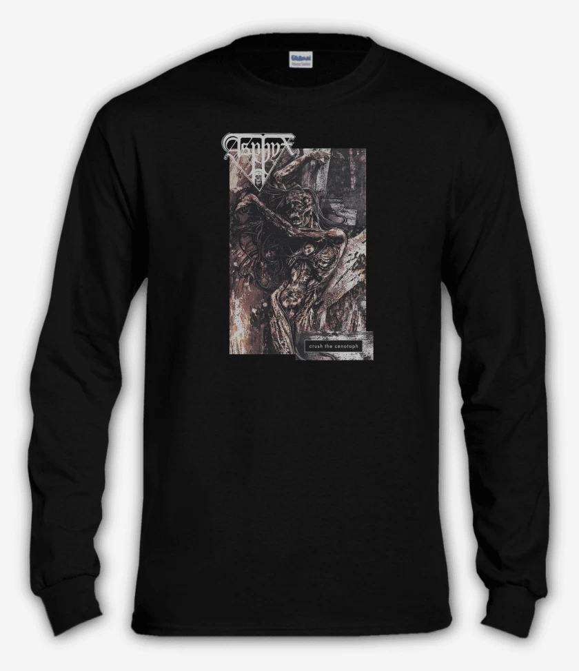 Polera manga larga Negro de Asphyx Cenotaph