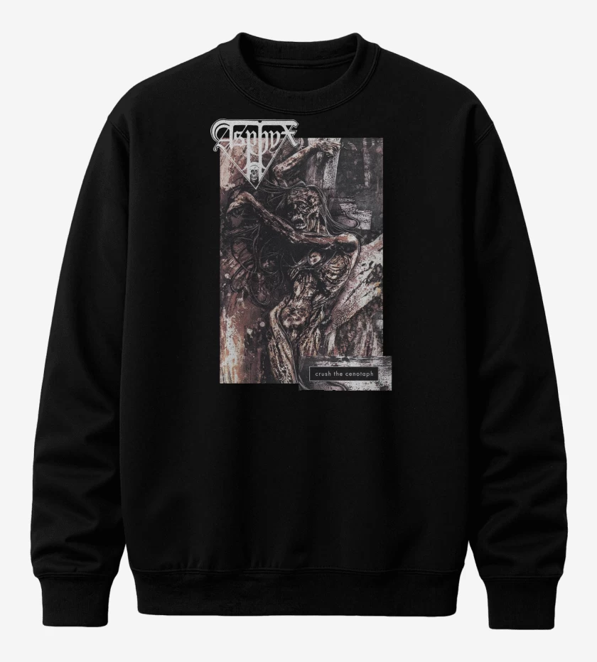 Poleron polo Negro de Asphyx Cenotaph