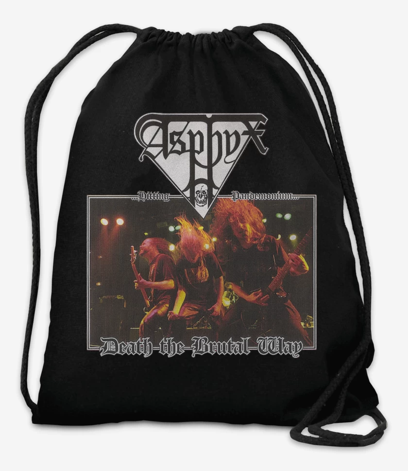 Mochila Negro de Asphyx Death The Brutal